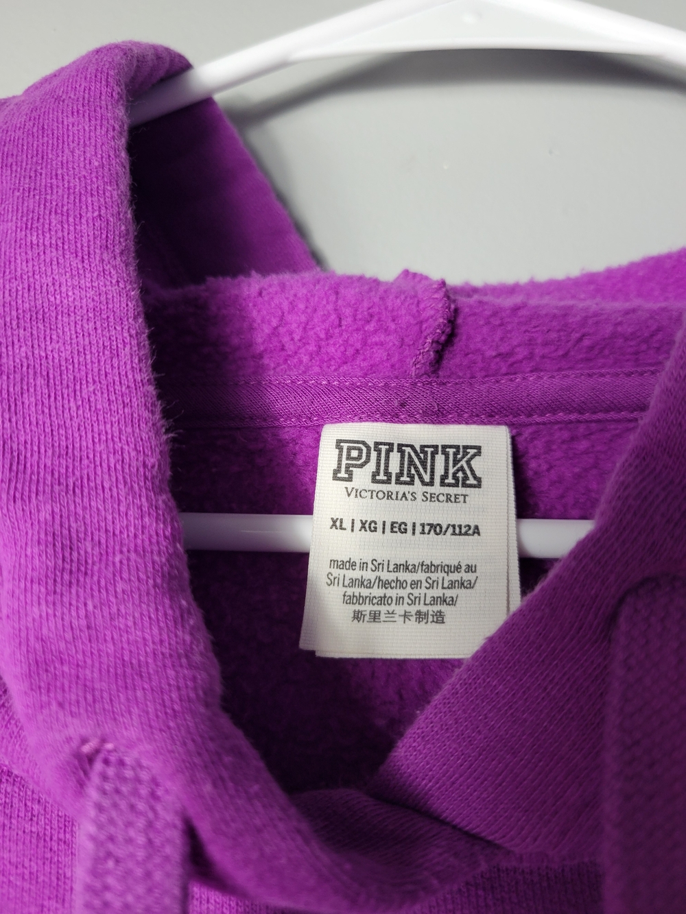 PINK Victoria's Secret Purple Logo Hoodie - Picture 4 of 6